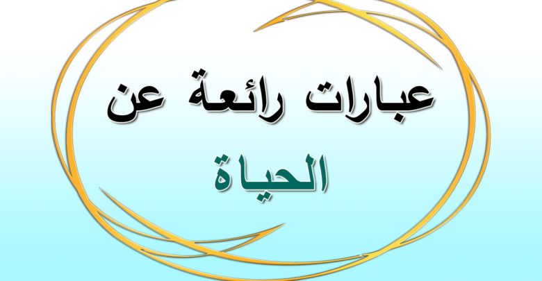 عبارات رائعة عن الحياة