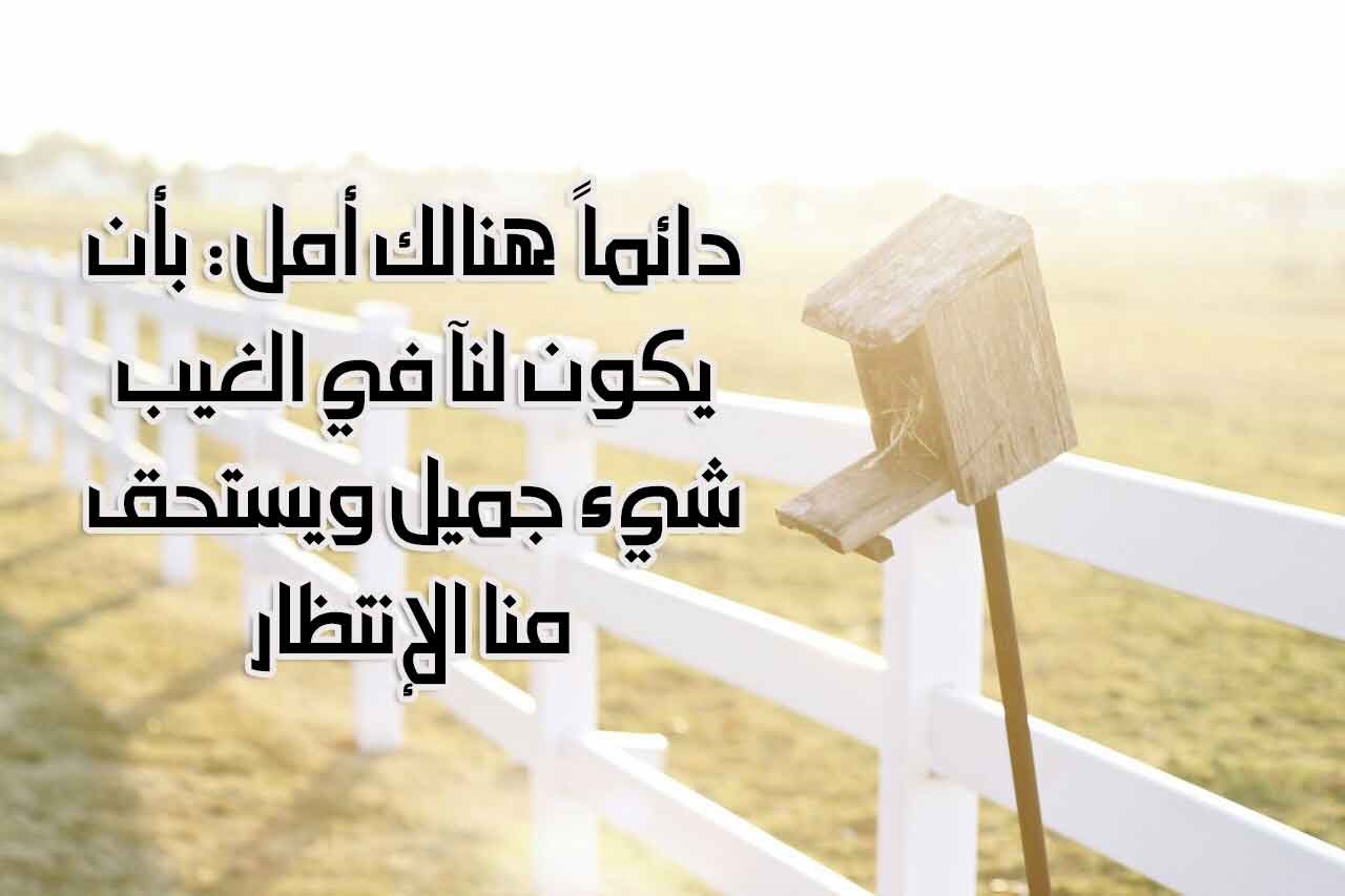 دائماً هنالك أمل