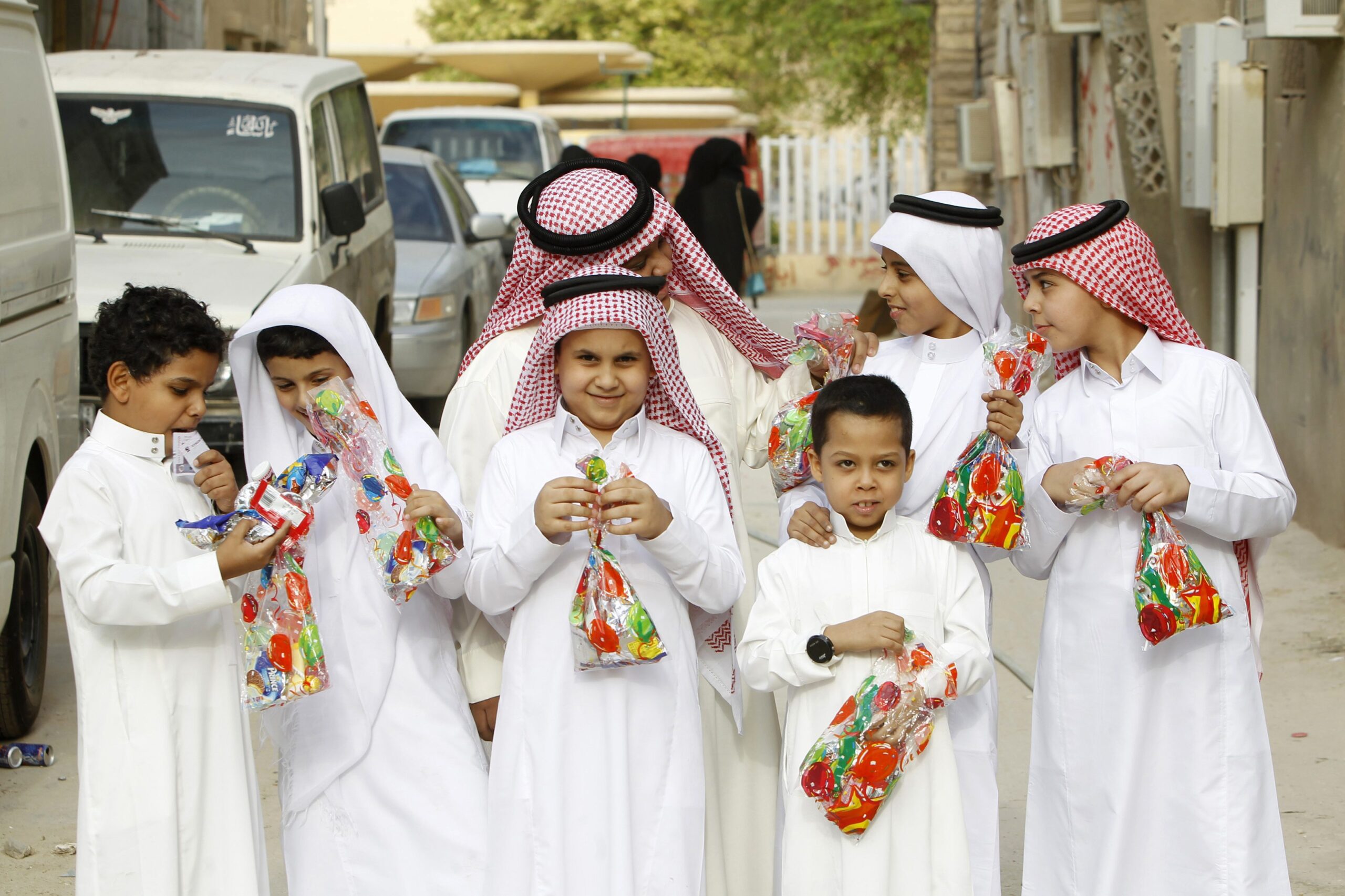 الاطفال في العيد