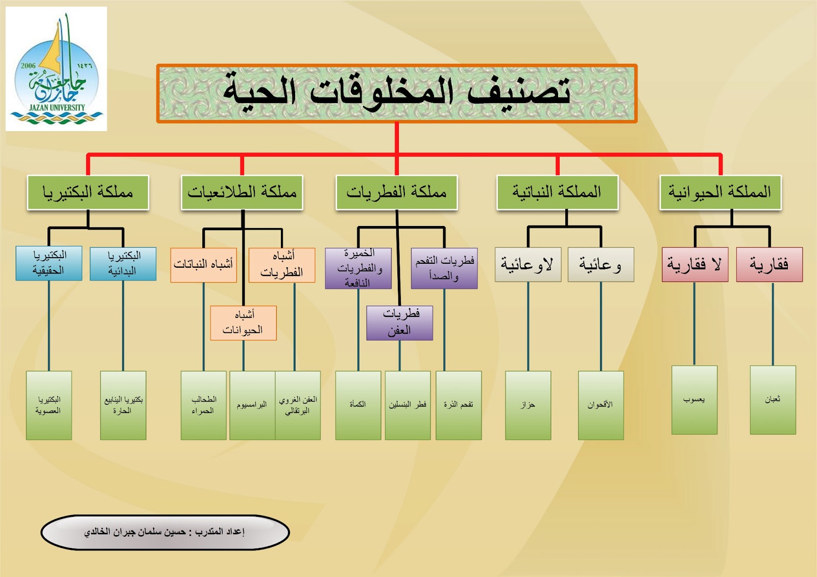 تصنيف المخلوقات الحية 