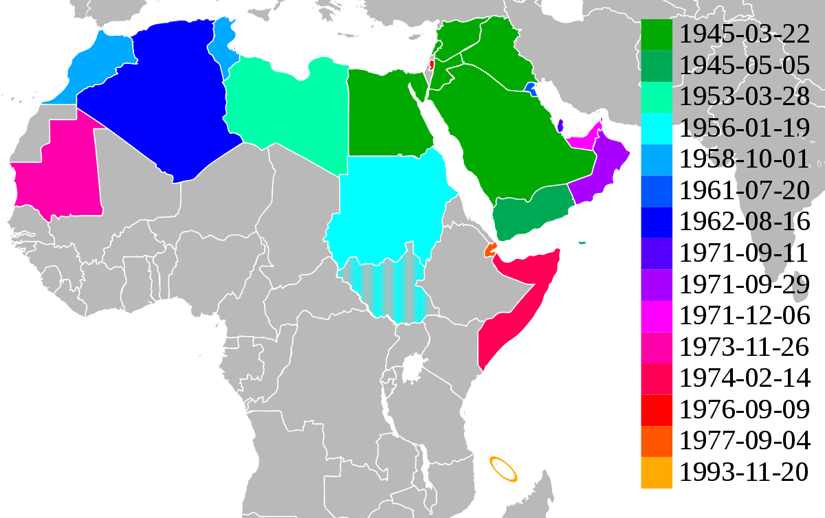 خريطة الدول العربية