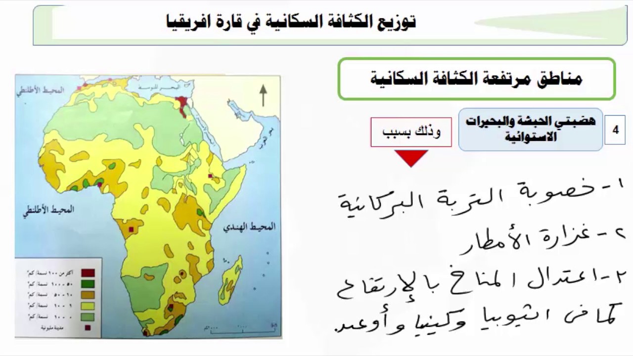 التوزيع السكاني في أفريقيا