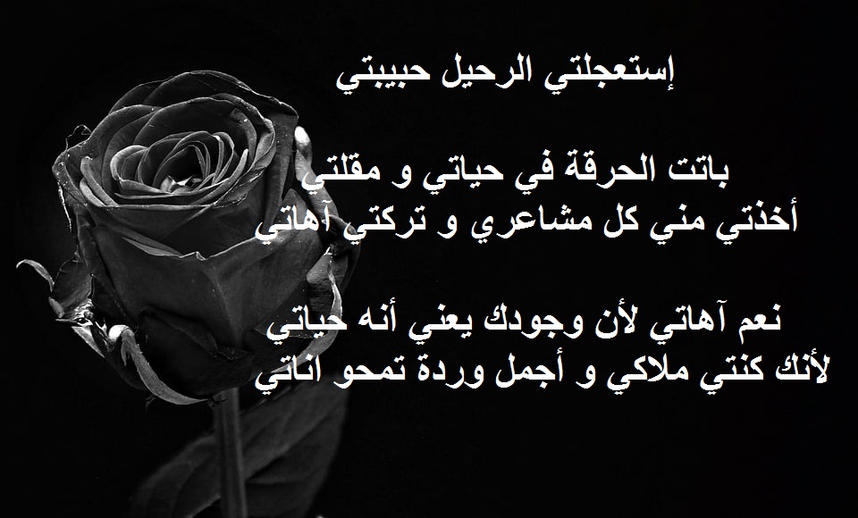 شعر وداع الحبيب