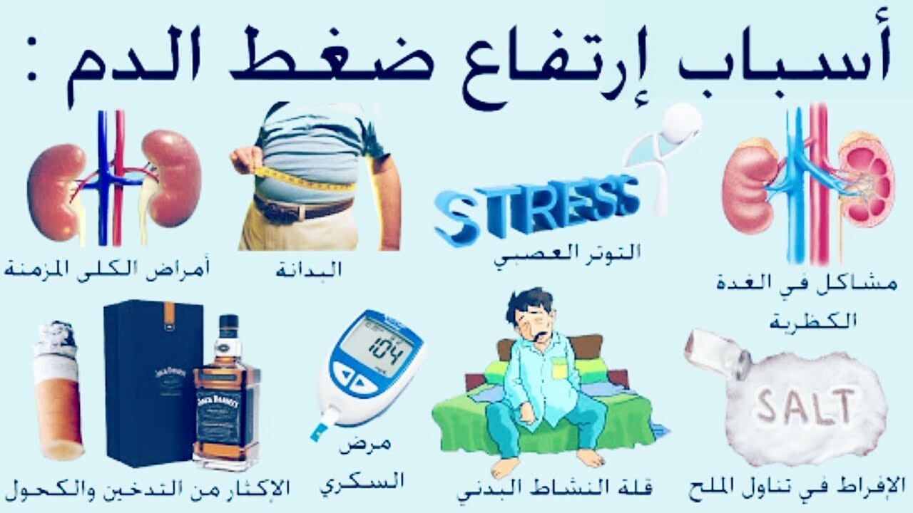 اسباب ارتفاع ضغط الدم