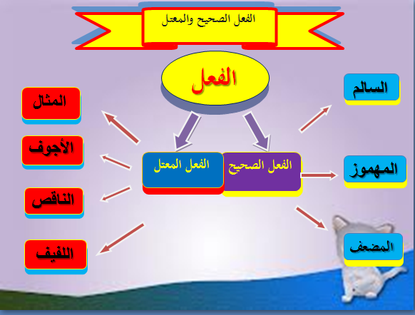 امثلة على الفعل الصحيح و المعتل