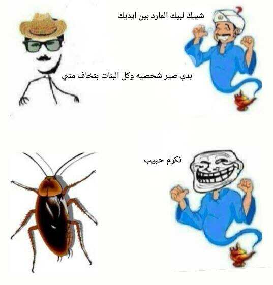 نكت عن الصراصير والبنات